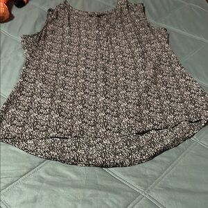 Express Black and White Patterned Tank Top